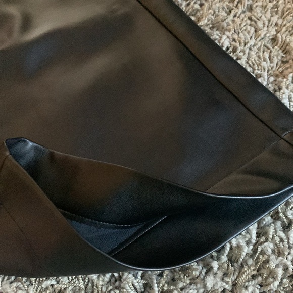 French Connection Crolenda PU Wide Leg Trousers - Picture 6 of 10